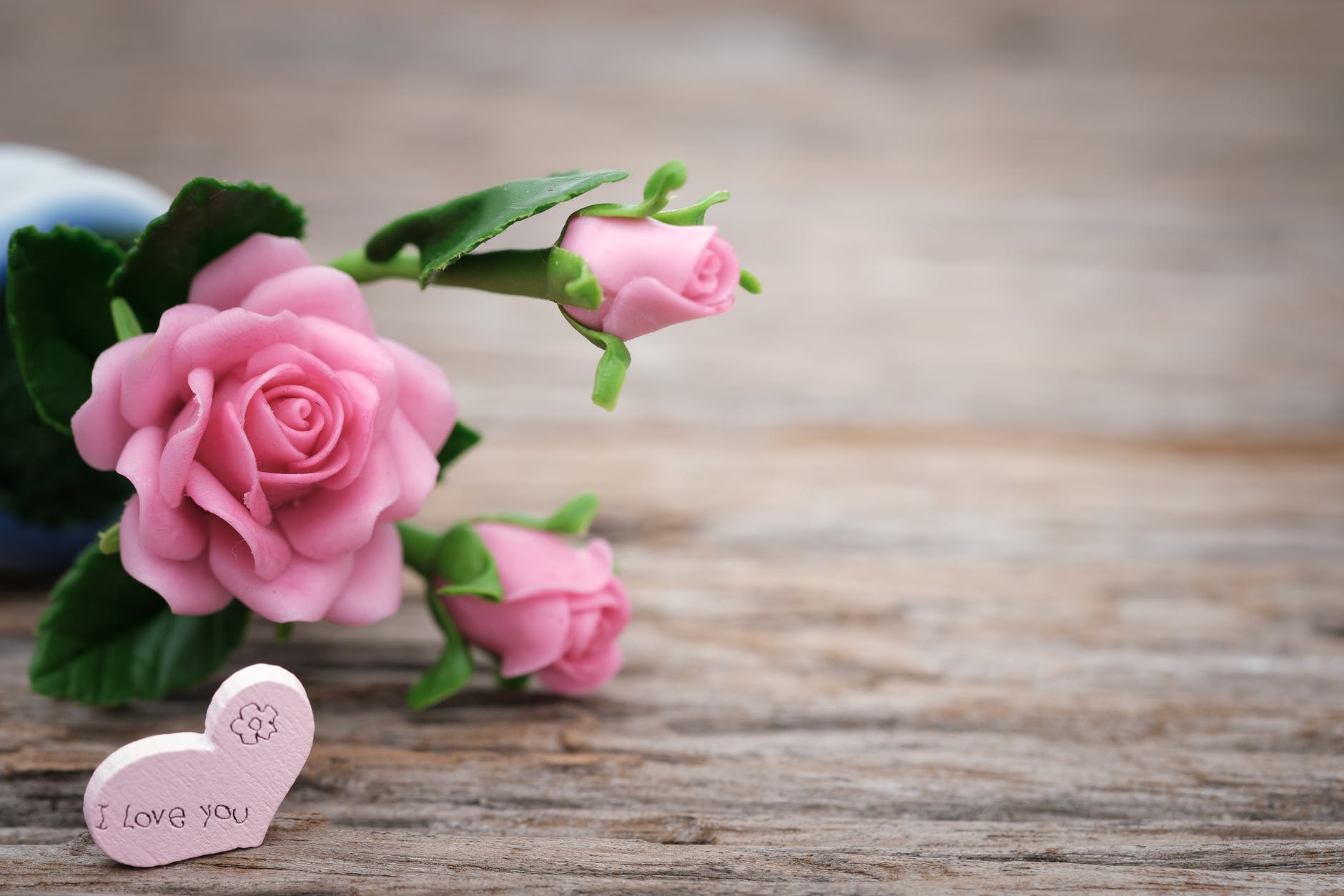 shallow focus photo of pink ceramic roses