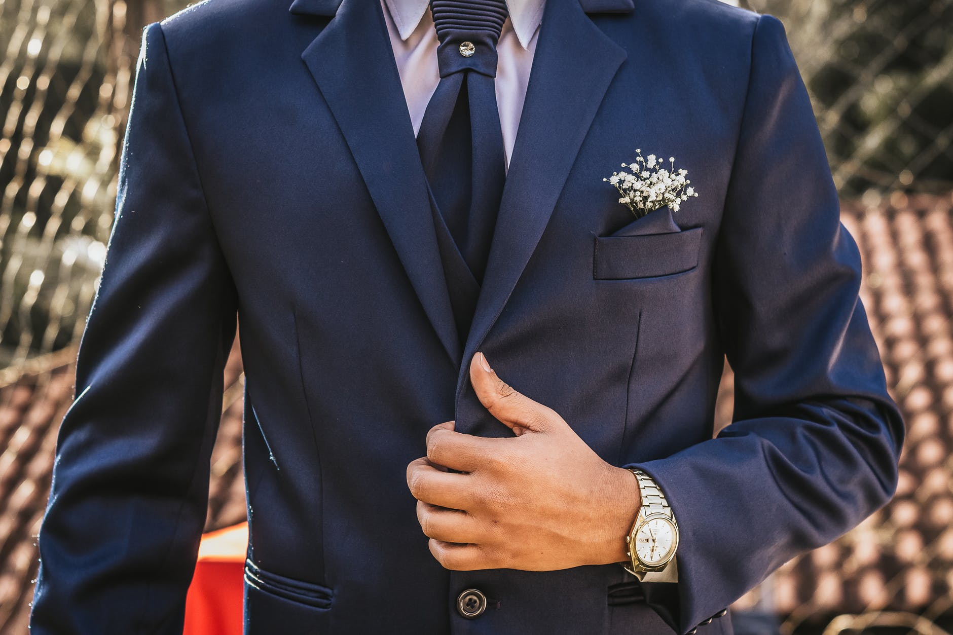 blue suit jacket
