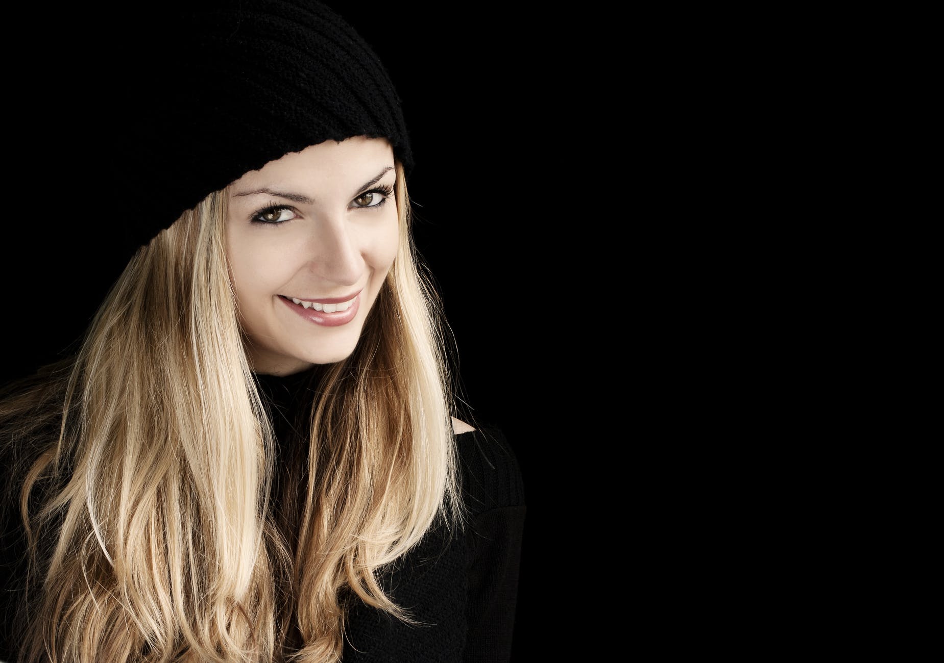 adult attractive beanie beautiful