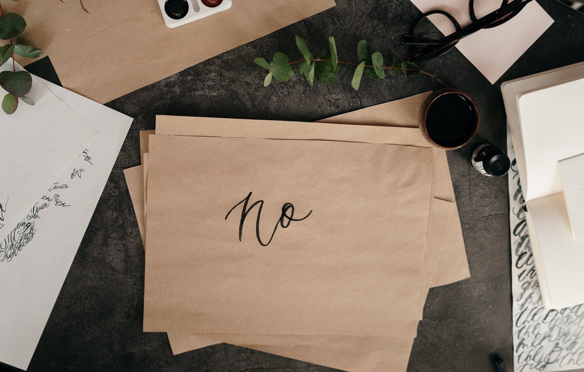 brown paper with handwritten text