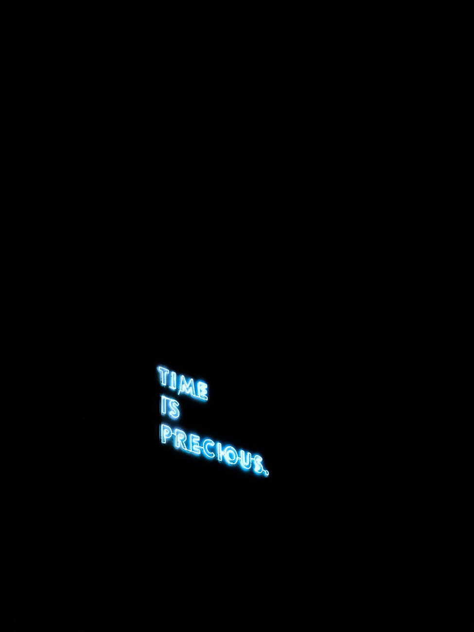 blurry photo of a neon signage